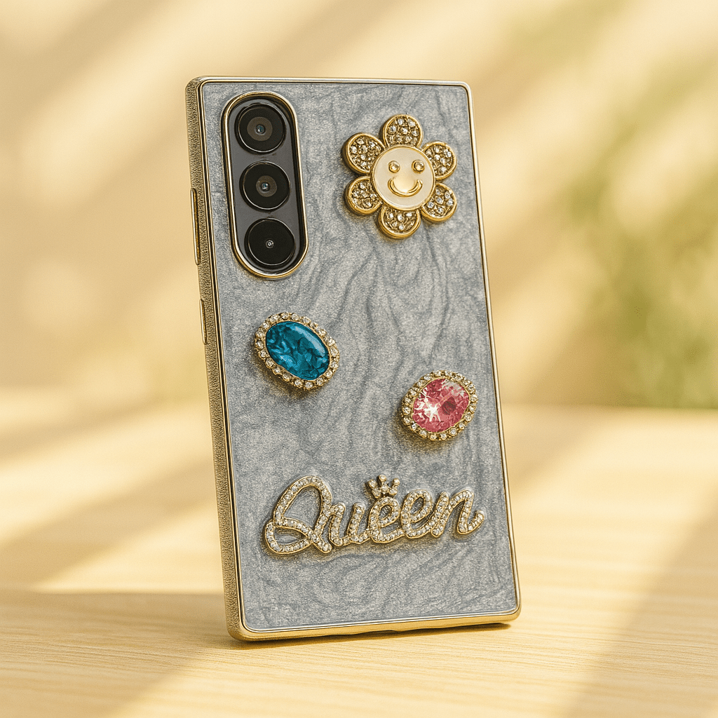 Luxury 3D Rhinestone & Pearl Case