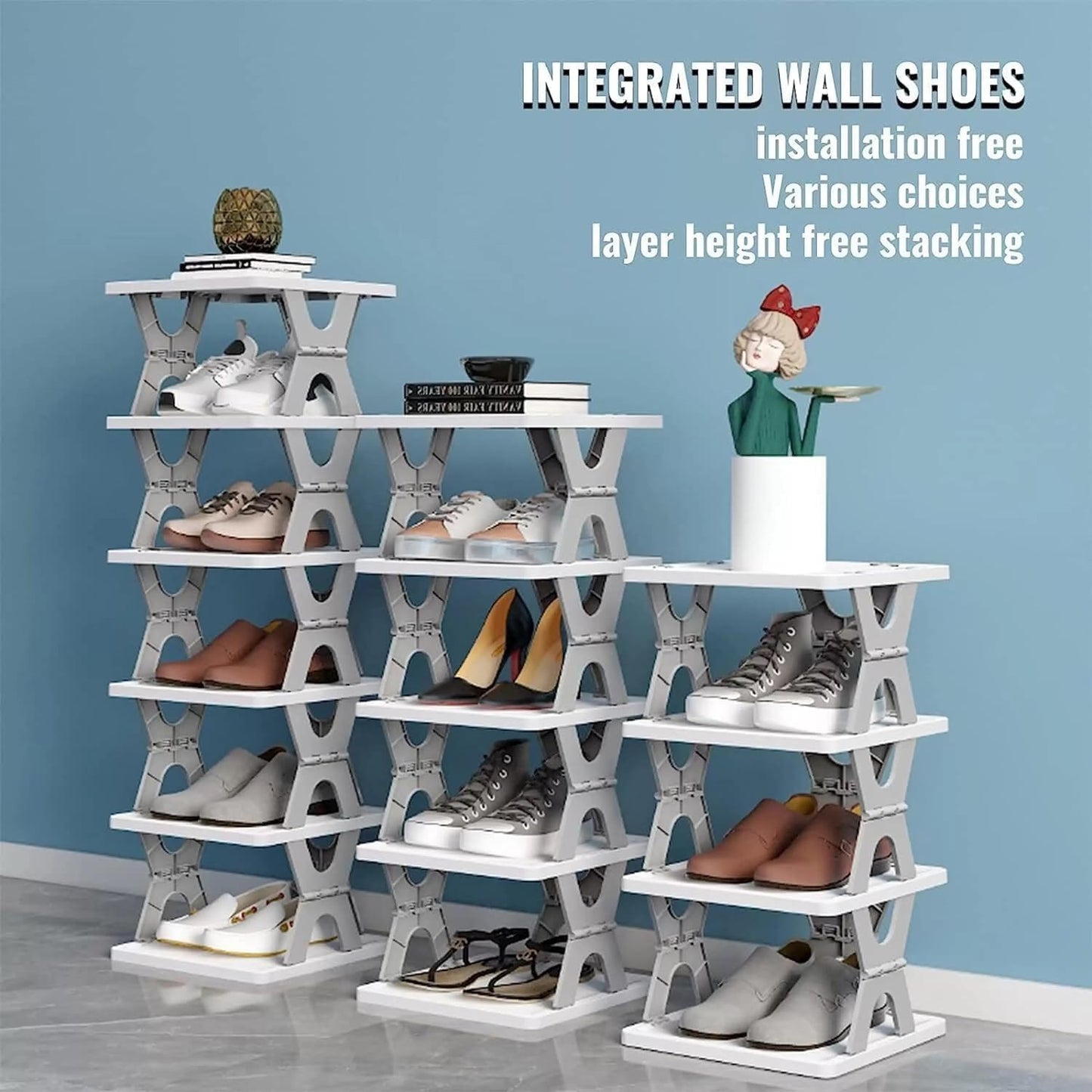 Modular Stackable Shoe Rack