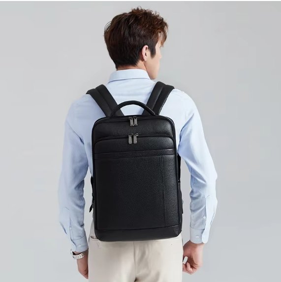 New Leather Bag With Fingerprint Lock ©