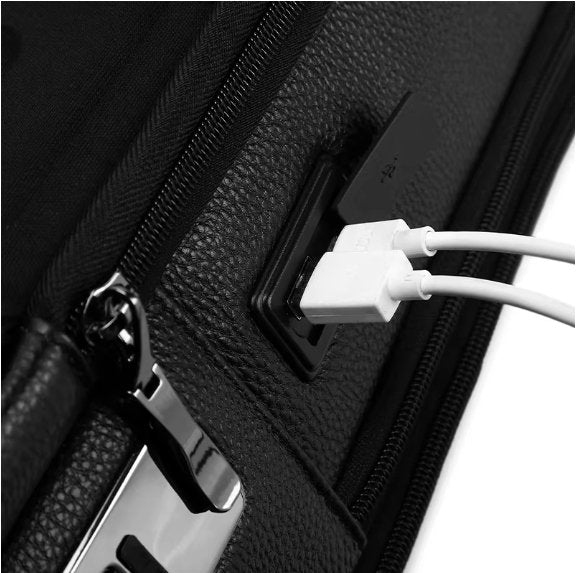 New Leather Bag With Fingerprint Lock ©