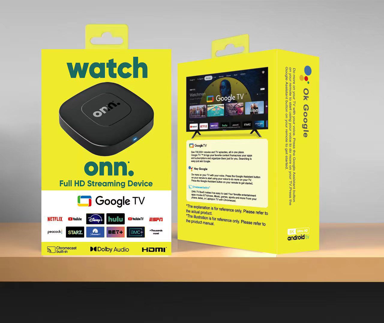 ONN - Full HD Streaming Device with Google TV