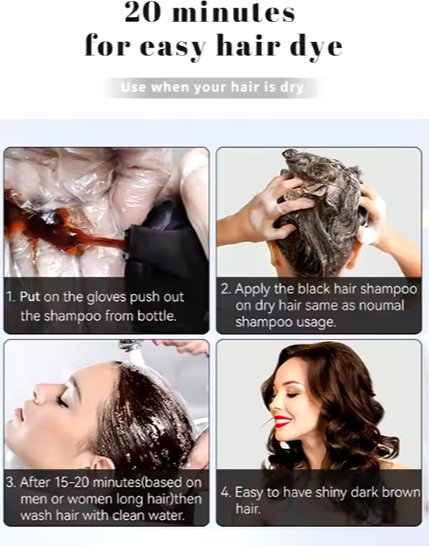 Organic Hair Dye Shampoo
