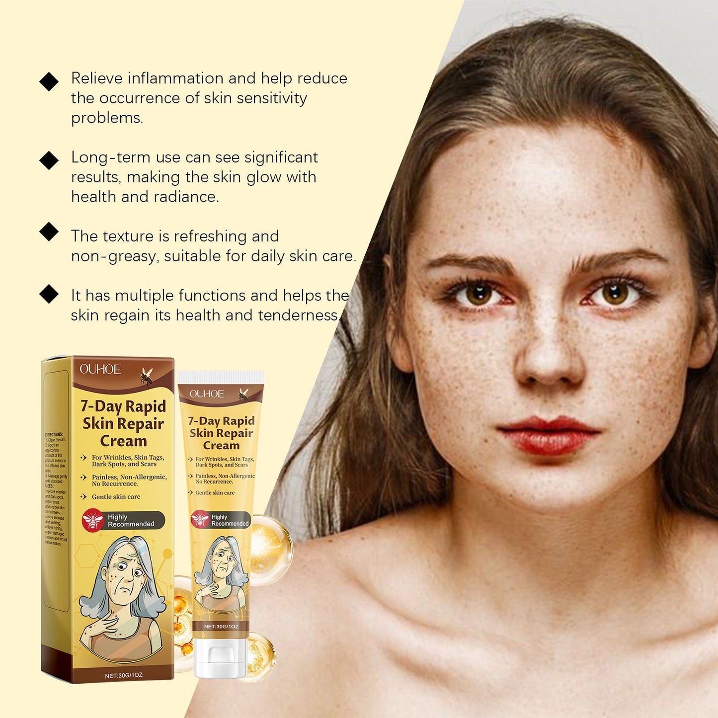 Ouhoe - 7-Day Rapid Skin Repair Cream (Original)