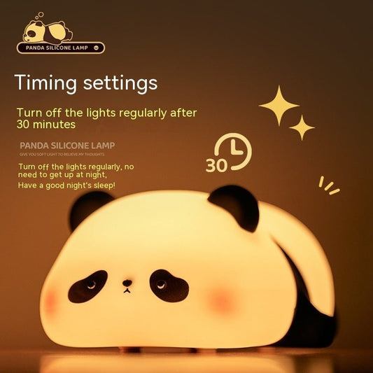 Silicone Panda Night Lamp – Cute LED Bedside Light