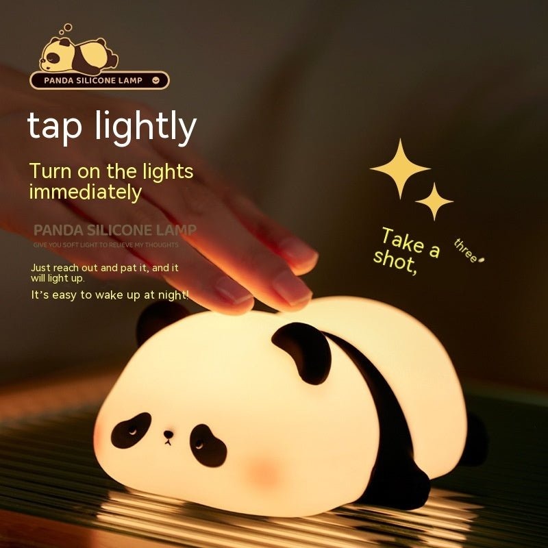 Silicone Panda Night Lamp – Cute LED Bedside Light