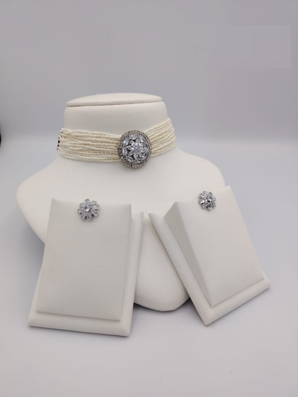 Pearl Choker Necklace Sets