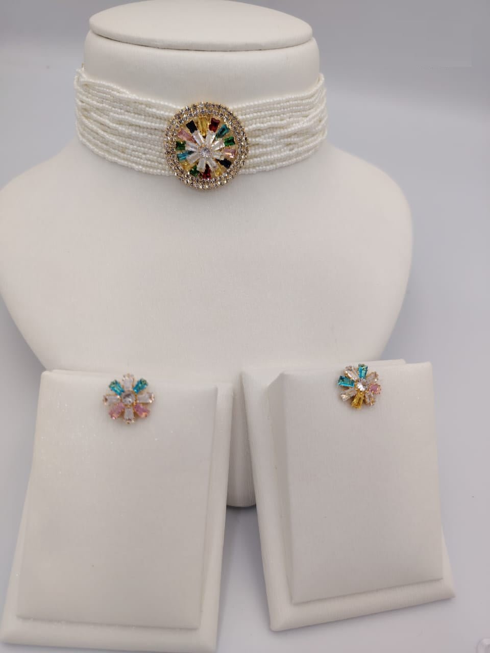 Pearl Choker Necklace Sets