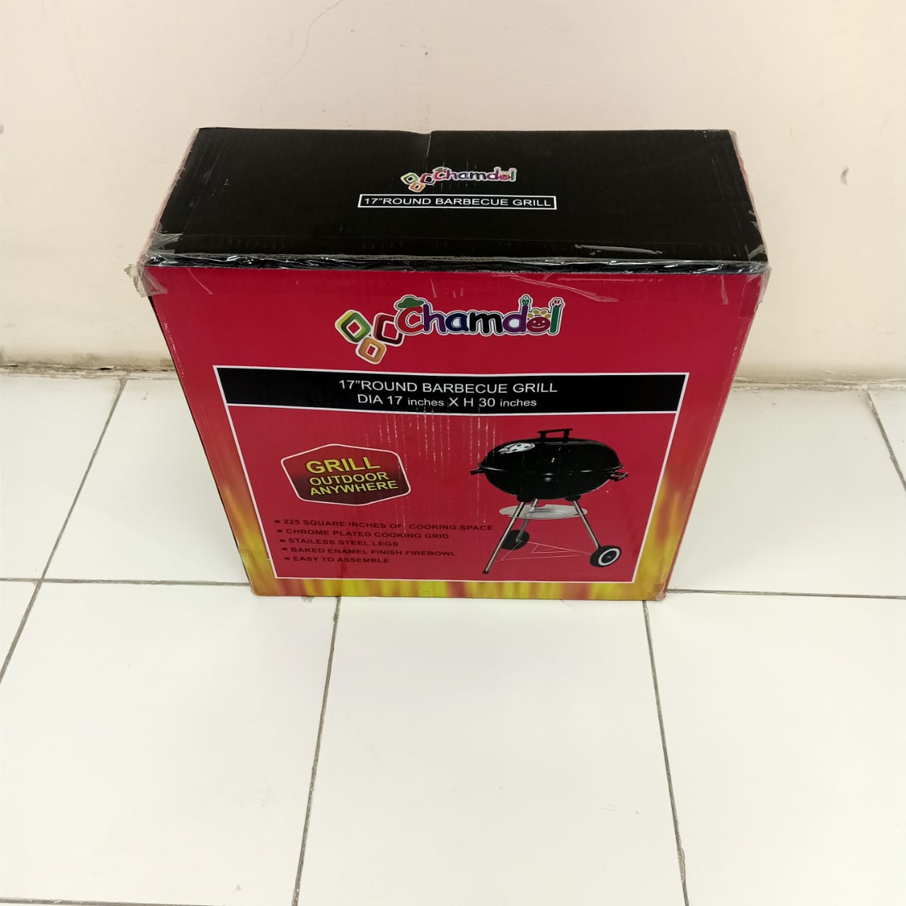 Portable Iron BBQ Grill With Hob ©