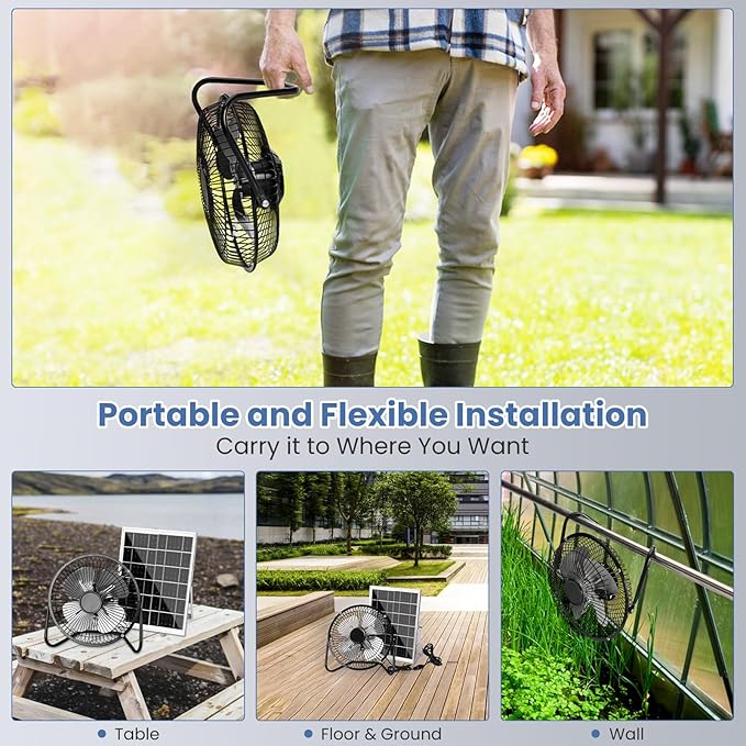 Portable Metal Floor Fan ©