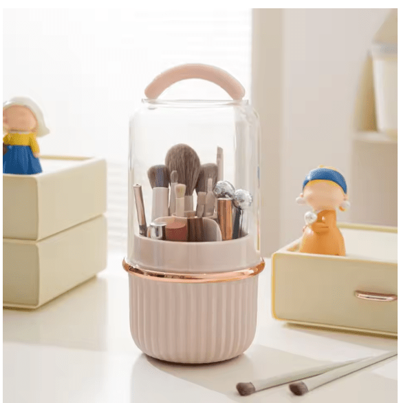 Rotating Brush Storage Bin