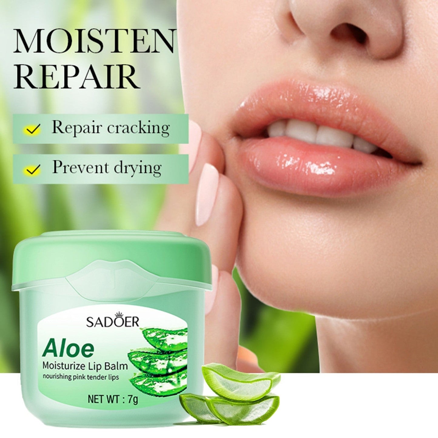 Sadoer - Aloe Moisturize Lip Balm (Original)