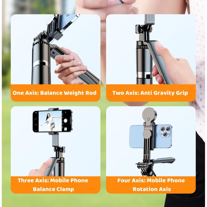 Selfie Stick with Grip Handle