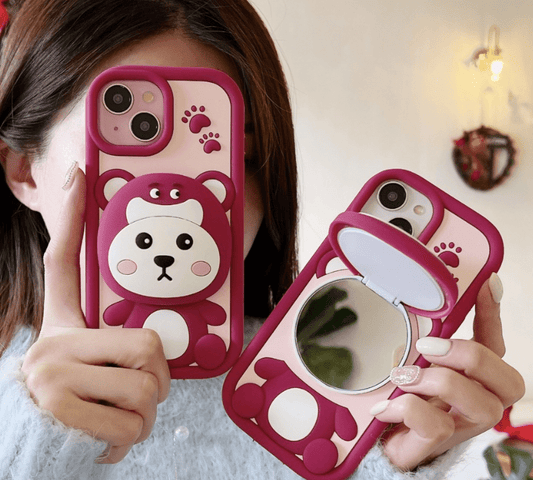 Silicone 3D Design Cartoon iPhone Case