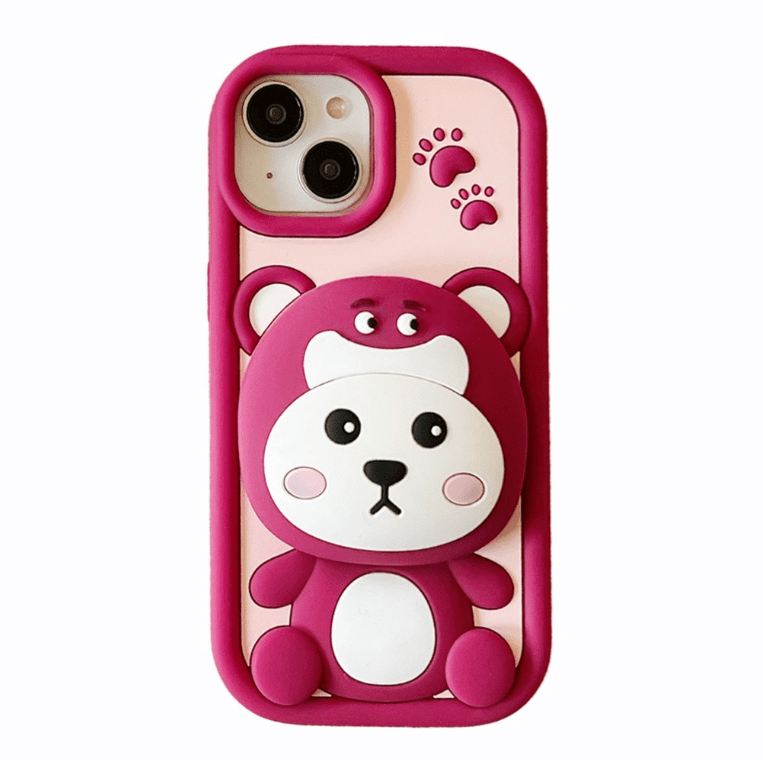 Silicone 3D Design Cartoon iPhone Case