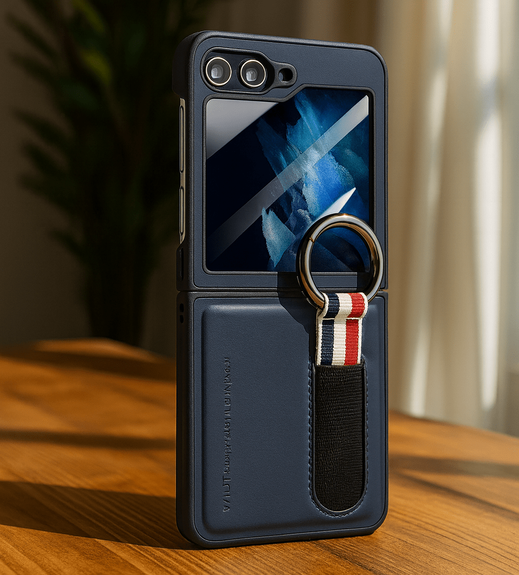 Smart Ring Wallet Case for Flip Phones