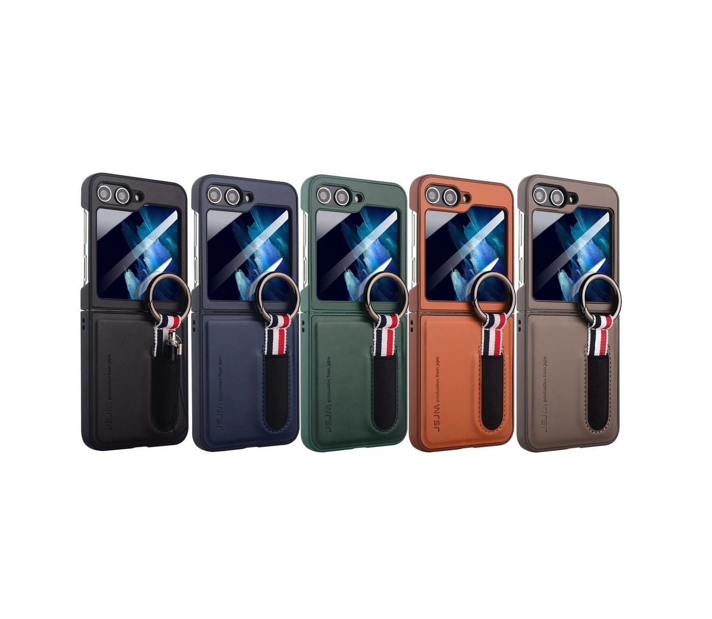 Smart Ring Wallet Case for Flip Phones